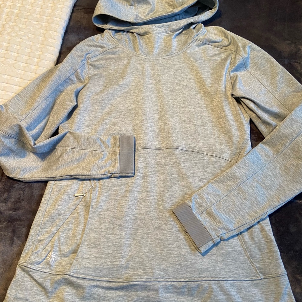 Gray Athleta Hooded Sweatshirt Medium